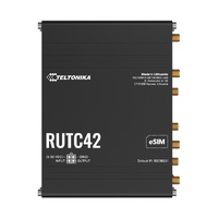 Teltonika RUTC42 DUAL MODEM EDGE ROUTER, LTE Cat 4 with dual modem, failover, load balancing, WI-FI 6, 5x Gigabit Ethernet Ports, PSU included.