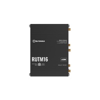 Teltonika RUTM16 CAT 6 LTE ROUTER, Global Operation with Telit Cat 6 Modem, Dual-band Wi-Fi 5, 5x Gigabit Ethernet Ports, PSU included