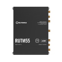 Teltonika RUTM55 Dual 5G Router, Dual SIM & eSIM™, Telit 5G Modem, Auto-Failover, Ethernet, Serial (RS232, RS485), 3-PIN POWER INPUT