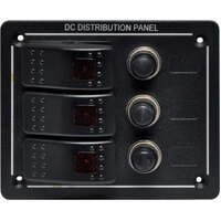 3 Way Switch Panel With Breakers