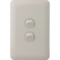 Super Slim Double Light Switch Wafer Series