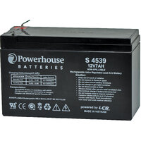 Powerhouse 12V 7Ah Sealed Lead Acid (SLA) Battery 6.3mm/F2