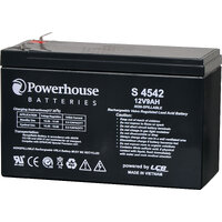 Powerhouse 12V 9Ah Sealed Lead Acid (SLA) Gel Battery 4.8mm/F1