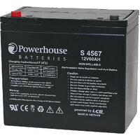 Powerhouse 12V 60Ah Sealed Lead Acid (SLA) Battery M6/F8