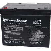 Powerhouse 12V 80Ah Sealed Lead Acid (SLA) Battery M6/F8