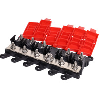 5 Way MIDI Type Fuse Block M5 Terminals with M8 Power Input Terminal S6015