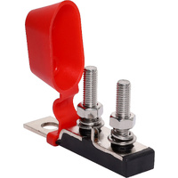 Dual Stud MRBF Fuse Holder M8 Battery Terminal Mount with Cover 500A 58V DC S6048