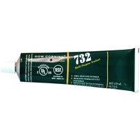 Dow Corning 139ml Silastic Silicone Clear-732 Multi Sealant Bonds to Metal-Glass