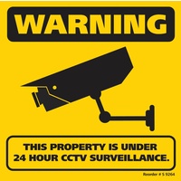 300x300mm CCTV Surveillance Corflute Sign