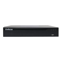 efocus S9344P 4 Channel AHD 8MP-IP-CVI-TVI Hybrid Digital Video Recorder Black