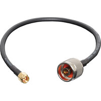 300mm SMA Male to N Male Low Loss Mil-Spec ML RG58 Coaxial Cable