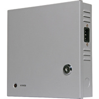 9 Way 12V DC CCTV Power Supply Short Circuit Protection Sturdy Steel Enclosure 