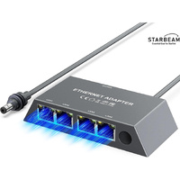 STARBEAM Starlink 4 Port Gigabit Wired Ethernet Adapter for Mini/Gen3 Standard