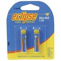 Eclipse Blister Packed AAA 1.5V Super Alkaline Batteries Pack of 2