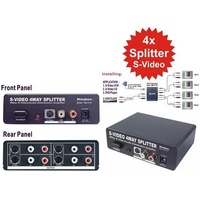 Daichi SB3716 S-Video & Audio by 4 Splitter