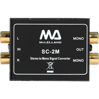 McLELLAND SC2M One Stereo to Two Mono Output Passive Signal Audio Converter