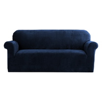 Artiss Sofa Cover Couch Covers 3 Seater Velvet Sapphire