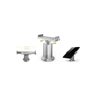 Sansai Aluminum Alloy 12 Inch Tablet Stand Ideal for Restaurant Cafe Silver & Grey