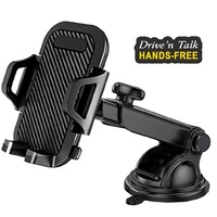 Sansai Car GPS Phone Holder 360 deg Rotation Extendable Arm Suit 58 to 90mm