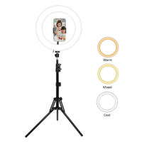 Sansai 120 LED Cool Warm Mixed White Ring Light with Adjustable Tripod