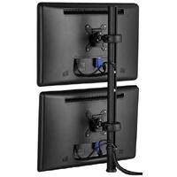 ATDEC Spacedec POS Display Pole 750mm long 42mm diameter pole with two display heads. Max load: 12kg. VESA up to 100x100