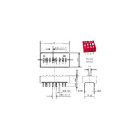 SD1008 8W DIP Switch for Direct PCB Mounting