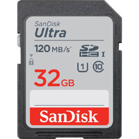 Sandisk Ultra 32GB SDHC Memory card 120MB/S Water Shock X-Ray Proof