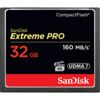 SanDisk Extreme Pro CF, CFXPS 32GB, VPG65, UDMA 7, 160MB/s R, 150MB/s W, 4x6, Lifetime Limited