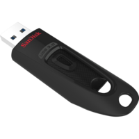 SanDisk Ultra USB 3.0 Flash Drive, CZ48 32GB, USB3.0, Black, stylish sleek design, 5Y