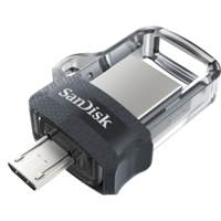 SanDisk Ultra Dual Drive m3.0,Black, USB3.0/micro-USB Connector, OTG-enabled Android devices,5Y