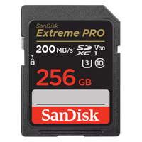 SanDisk 256GB Extreme PRO Memory Card 200MB/s Full HD & 4K UHD Class 30 Speed Shock Proof Temperature Proof Water Proof X-ray Proof Digital Camera