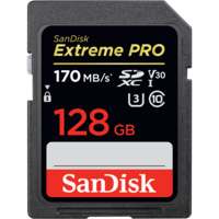 SanDisk Extreme Pro SDXC,V30,U3,C10, UHS-I,170MB/sR, 90MB/sW, 4x6, Lftm Lmtd