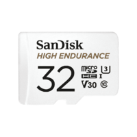 SanDisk High Endurance microSDHC Card,SQQNR 32G,UHS-I, C10, U3, V30, 100MB/s R, 40MB/sW,SD adaptor,2Y