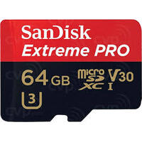 SanDisk ExtremePro microSDXC,V30,U3,C10,A2,UHS-I,170MB/sR,90MB/sW,4x6,SDadaptor,LifetimeLimited