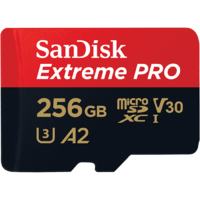 SanDisk ExtremePro microSDXC,V30,U3,C10,A2,UHS-I,170MB/s R,90MB/sW,4x6,SDadaptor,LifetimeLimited