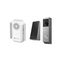 EZVIZ HP3 Pro 2K Battery Video Doorbell Kit with Solar Panel & Chime Kit