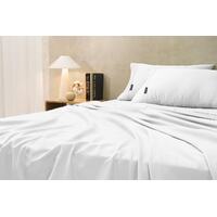 Sheraton Luxury 1000TC Cotton Rich Bed Sheet Set (White, Single)
