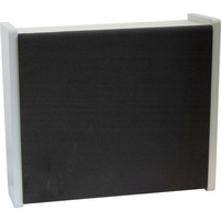 Quality Off  White Craftwood & Dark Grey Grill 8inch Empty Speaker Cabinet