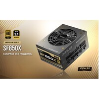 Antec SFX 850w 80+ Gold, Fully-Modular, ATX 3.1, PCI-E 5.1, 92mm Silent Fan, Japanese Caps, Zero RPM, Compact Power Supply, PSU,7 Years Warranty 2024
