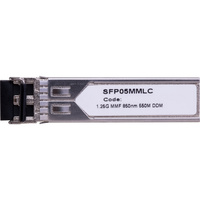 1.25G SFP Mm LC 550M Module Dual Fibre 850Nm Switched backplane 