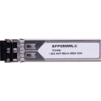 1.25G SFP Mm LC 550M Module Dual Fibre 850Nm Switched backplane