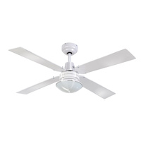 Heller 1200mm 4 Blade Ceiling Fan with Oyster Light & Remote