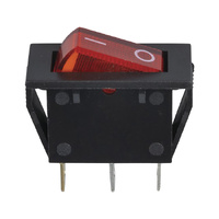 SPST Rocker Switch Red Illuminated