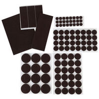 seki 160 Pieces Self Adhesive Felt Pads Kit Supplied in Assorted Shapes & Sizes 