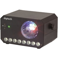 Digitech 3-In-1 Ball Laser and Strobe Party Light Red and Green Laser