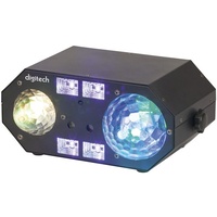 Digitech 5-In-1 Magic Ball Waterwave Red Green Laser UV and Strobe Party Light 
