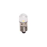 SL4043W 3V LED E10 Warm White MES Globe 25H x 10Dmm