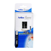 Artline Smoove Ballpoint Stick Medium Black Bx50