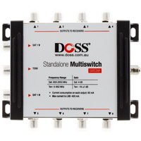 Doss SMS38F Standalone Multiswitch 3 in 8 Out TV signals to Multiple receivers