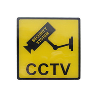 Doss 120mm Security Surveillance Camera Acrylic Sticker CCTV Video Warning Sign